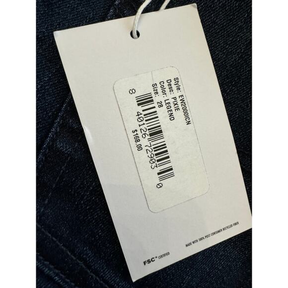 New ~ EDWIN ~ Free People ~  Legend Pixie Mid Rise Skinny Jeans Size 28 - Picture 9 of 10